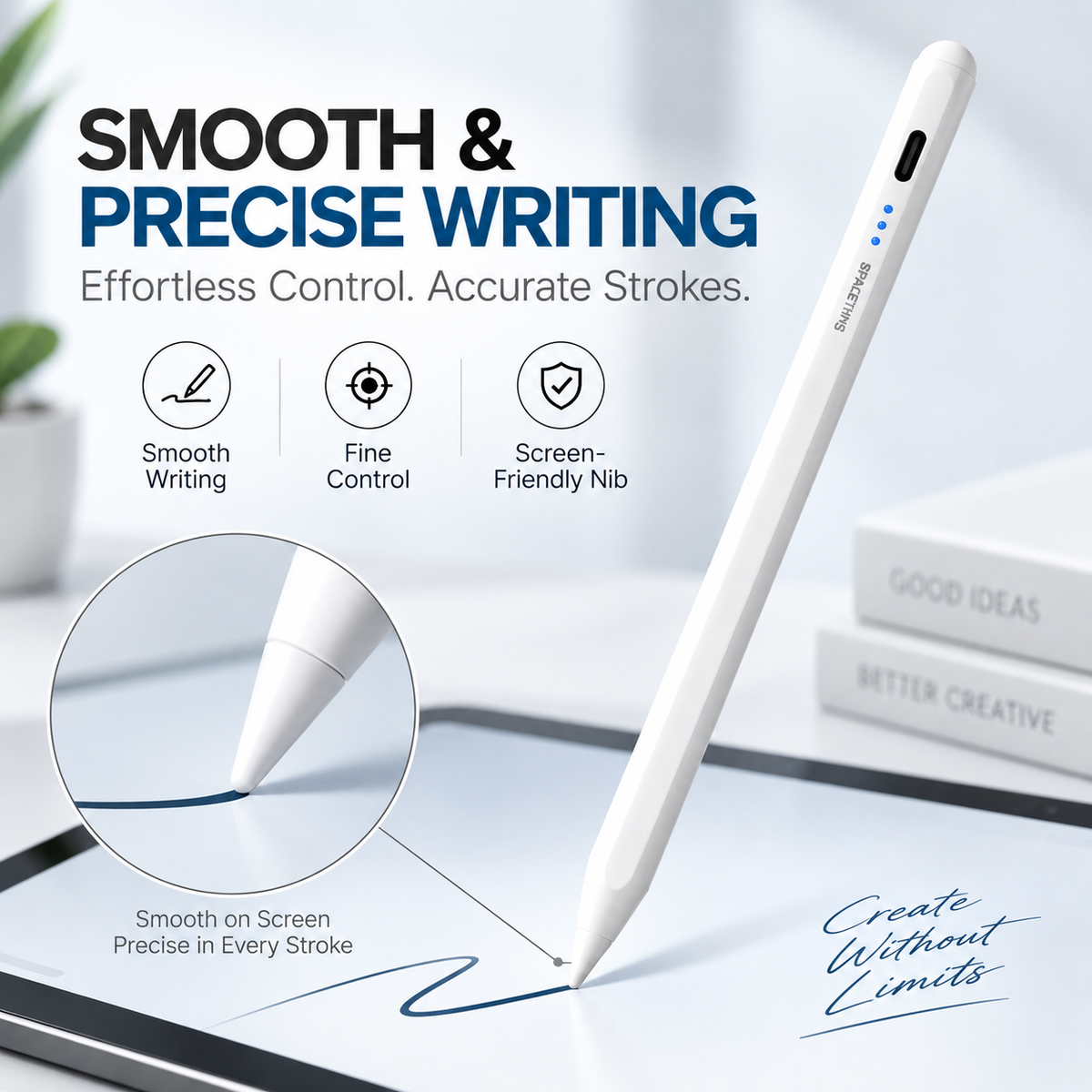 Spacething Universal SketchPen – Ultra-Precise Stylus for Writing & Drawing