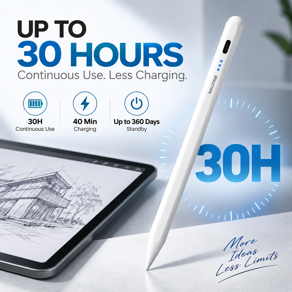 Spacething Universal SketchPen – Ultra-Precise Stylus for Writing & Drawing