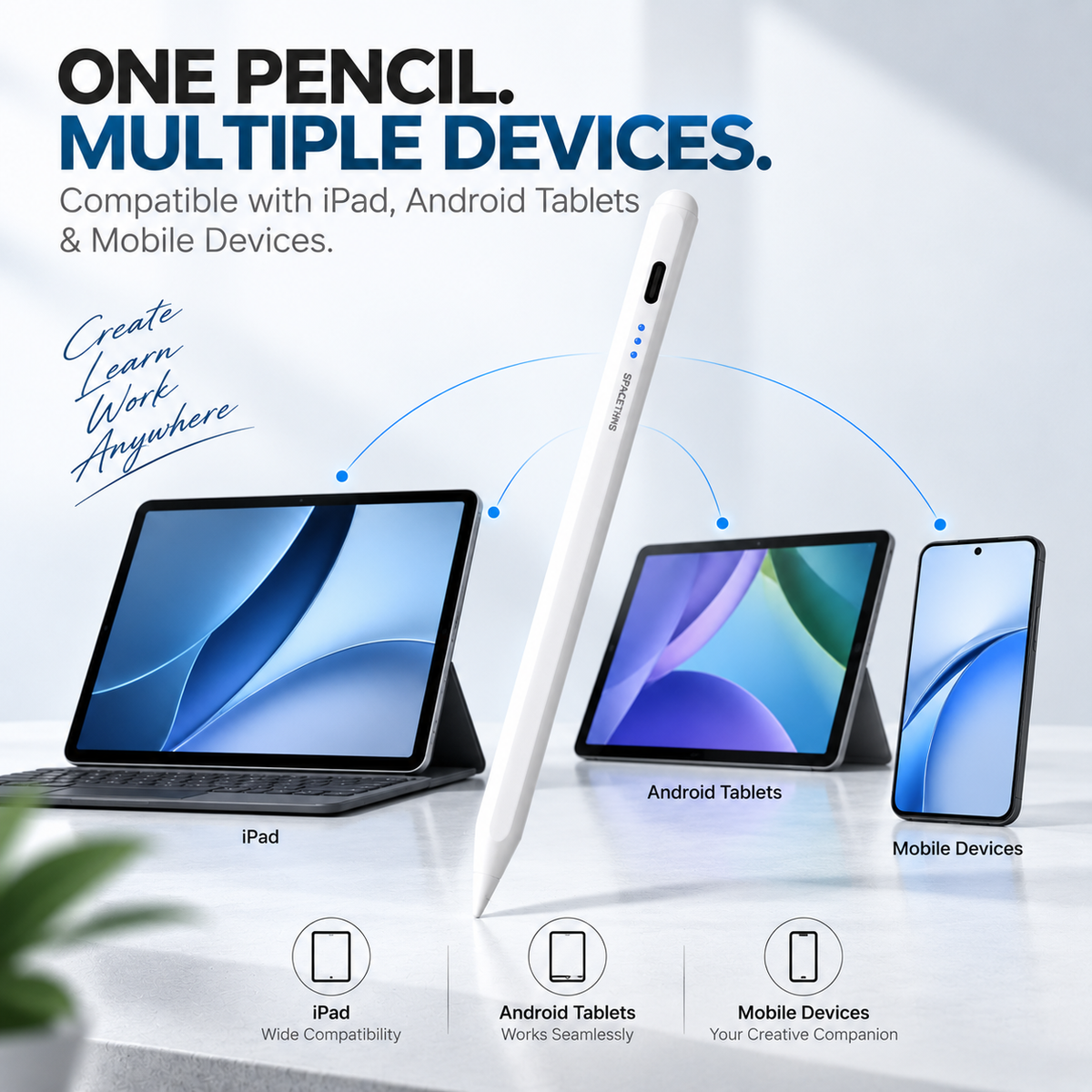 Spacething Universal SketchPen – Ultra-Precise Stylus for Writing & Drawing