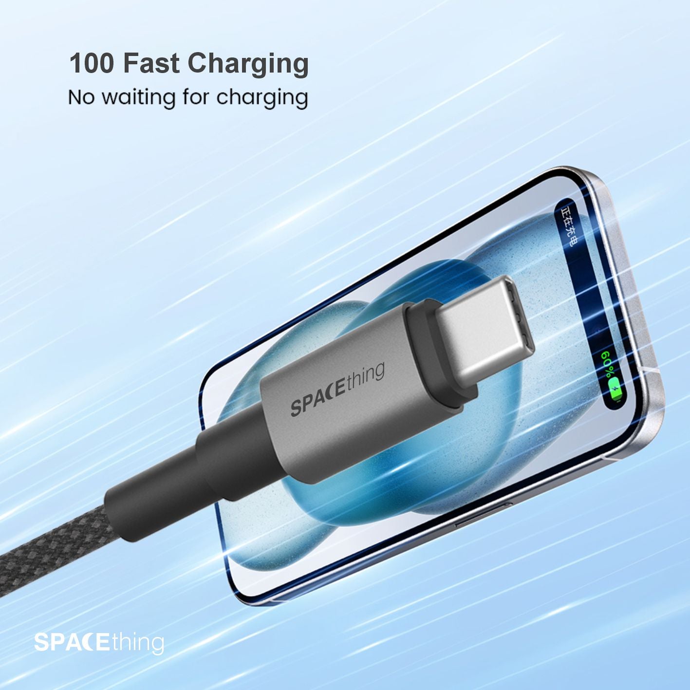 Spacething Volt Cable PD Type C to C Cable