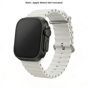 Spacething Ocean Apple Watch Band – 49mm / 45mm Size - White
