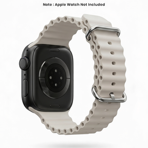 Spacething Ocean Apple Watch Band – 49mm / 45mm Size - White