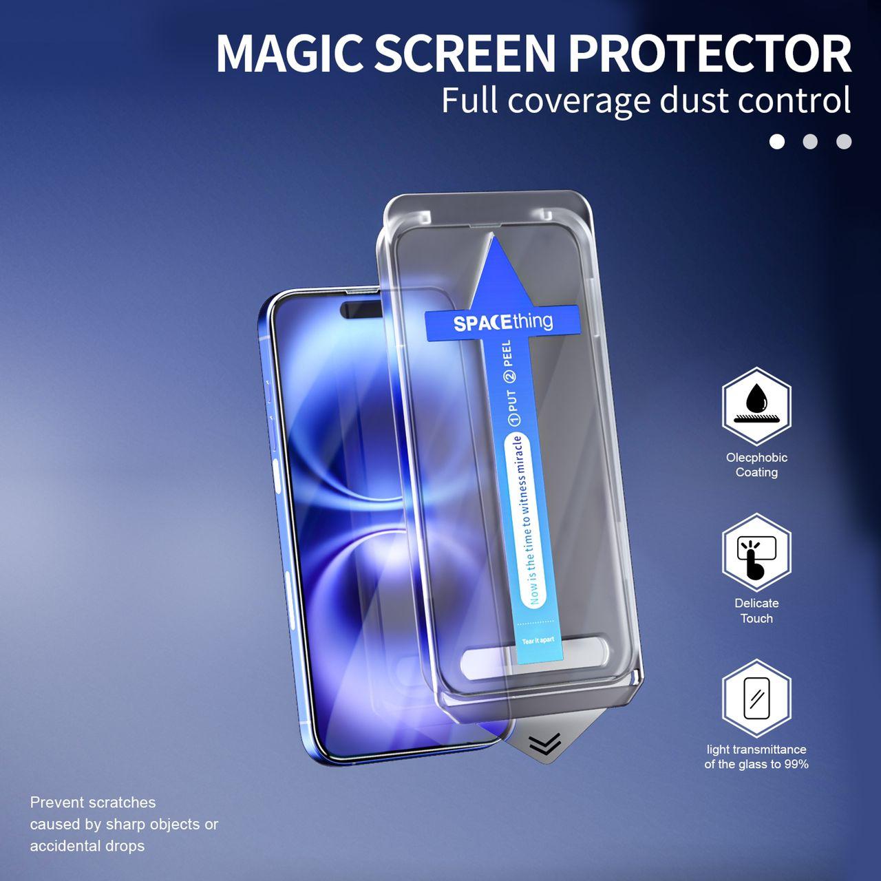 SPACEthing- iPhone 16 Applicator Series Tempered  Glass