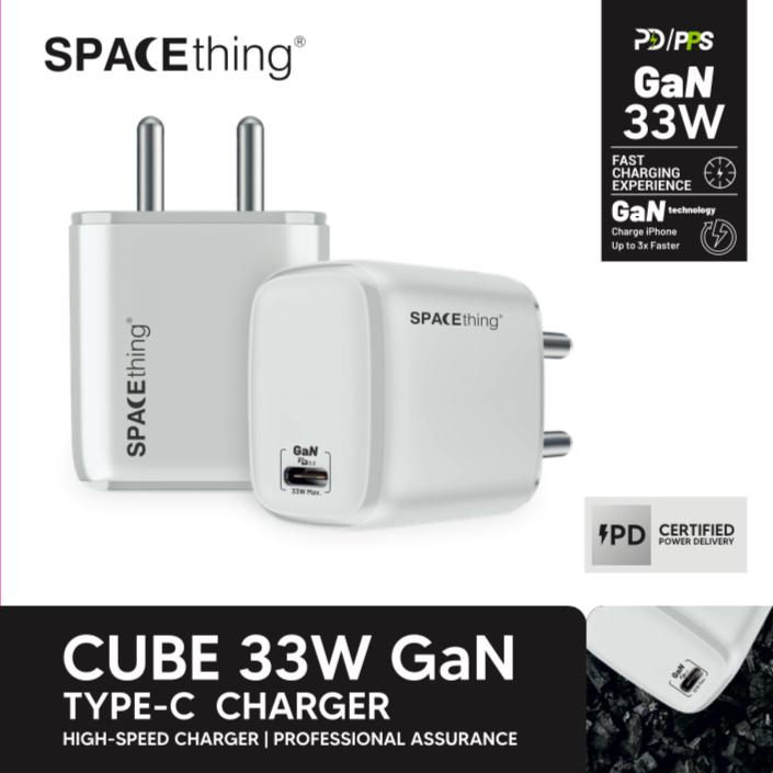 SPACEthing Cube 33W GaN Charger