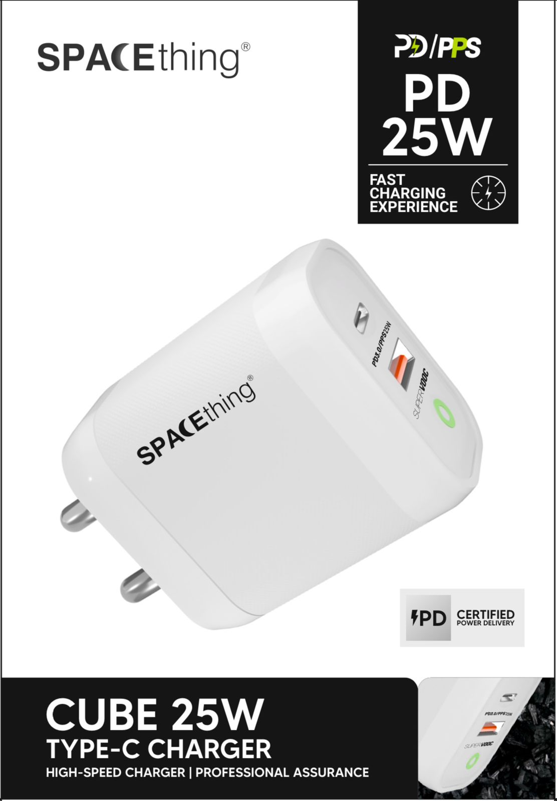 SPACEthing Cube 25 W wall charger