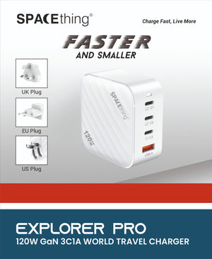 SPACETHING 120W EXPLORER PRO WORLD TRAVEL ADAPTER