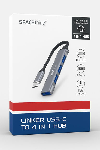 SPACETHING LINKER USB-C TO 4 IN 1 HUB