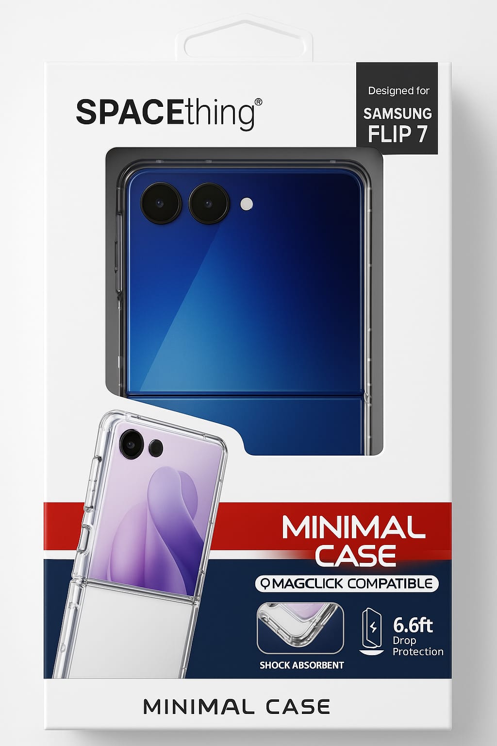 SPACETHING SAMSUNG Z FLIP 7 MINIMAL CASE