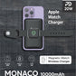 SPACETHING MONACO 10000Mah MAGSAFE & APPLE WATCH WIRELESS CHARGING POWER BANK COLOUR - BLACK