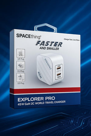 SPACETHING EXPLORER PRO 45W GAN WORLD TRAVEL CHARGER