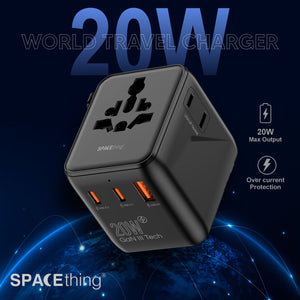 SPACETHING  20W GAN WORLD TRAVEL CHARGER