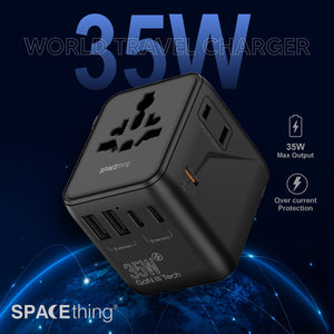 SPACETHING  35W GAN WORLD TRAVEL CHARGER 2C.2A