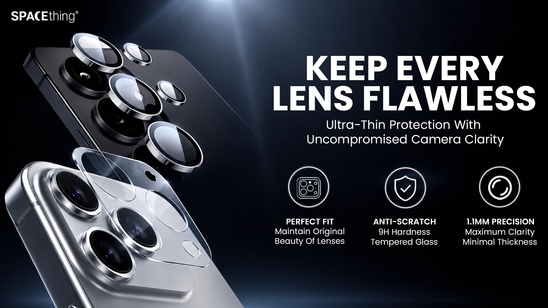 Spacething - Supreme Camera Lens Glass iPhone 16 Plus - PXL