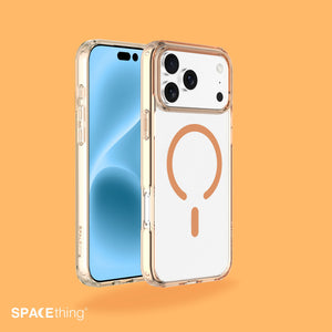SPACETHING Minimal MagSafe Orange Case for iPhone 17 Pro Max