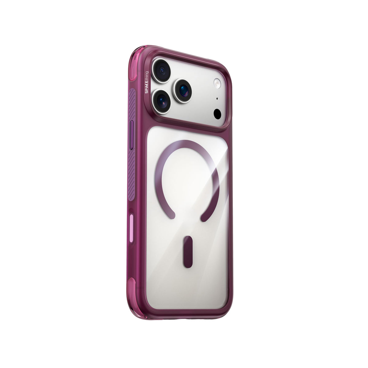 Spacething Fusion Guard MagSafe Case for iPhone 18 Pro Max - Dark Cherry