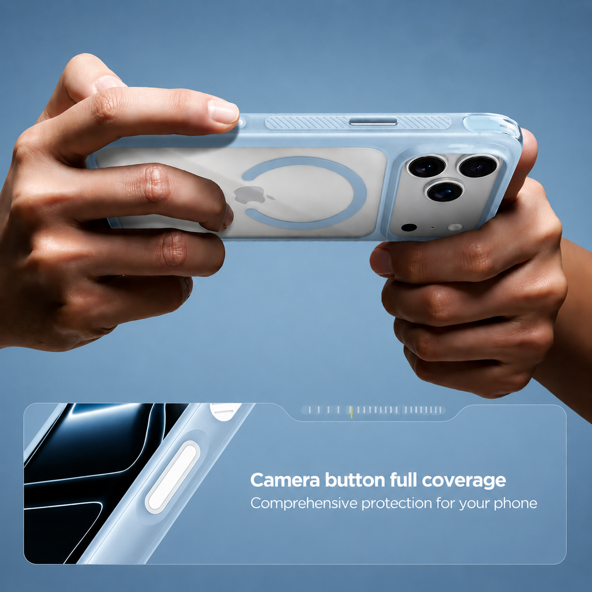 Spacething Fusion Guard MagSafe Case for iPhone 18 Pro - Light Blue