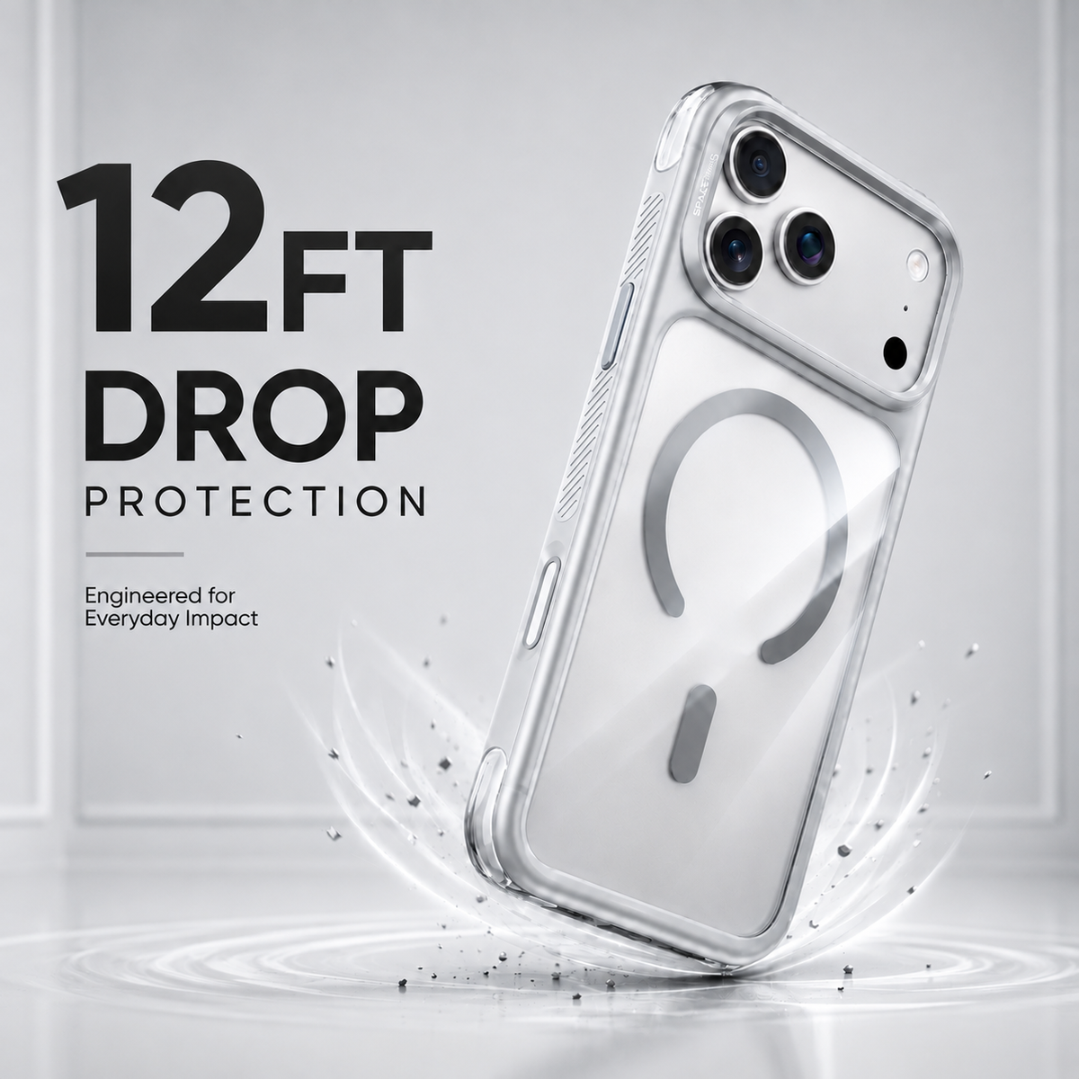 Spacething Fusion Guard MagSafe Case for iPhone 18 Pro Max - Clear