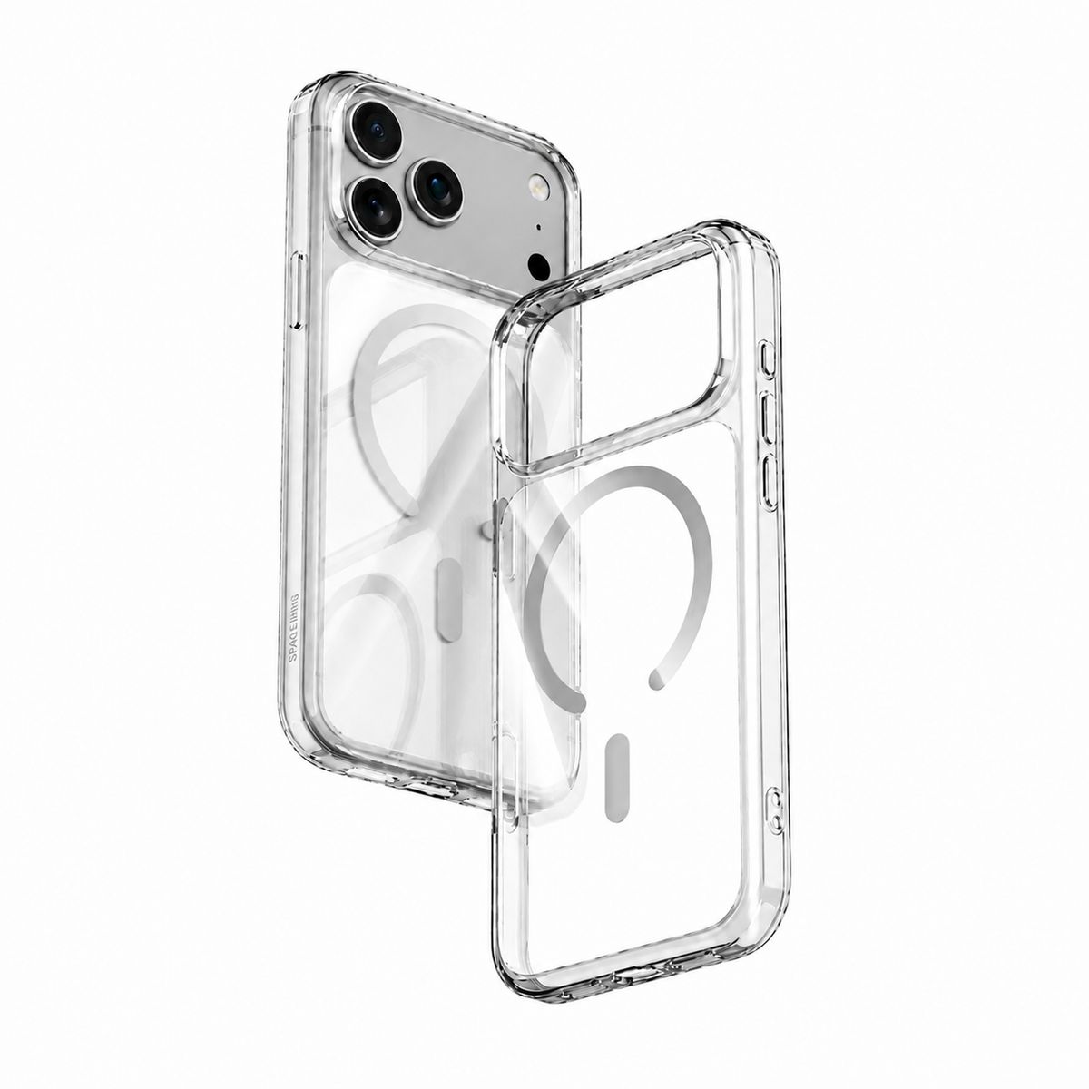 Spacething Minimal MagSafe Case for iPhone 18 Pro Max - Clear