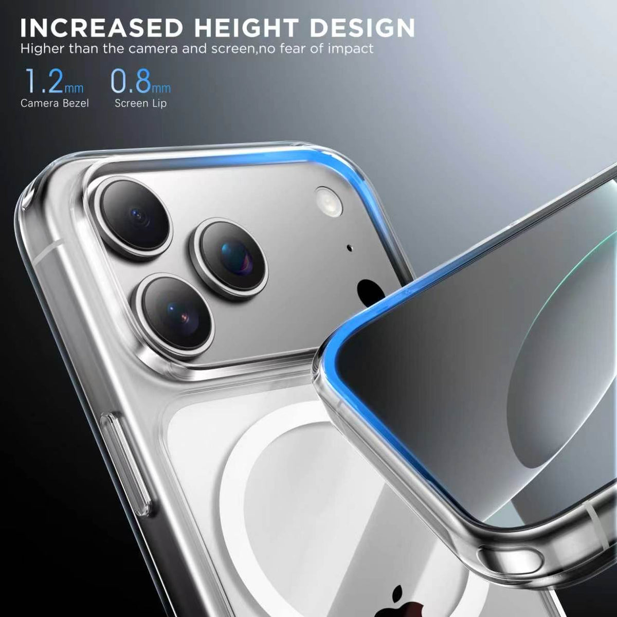 Spacething Minimal MagSafe Case for iPhone 18 Pro Max - Clear