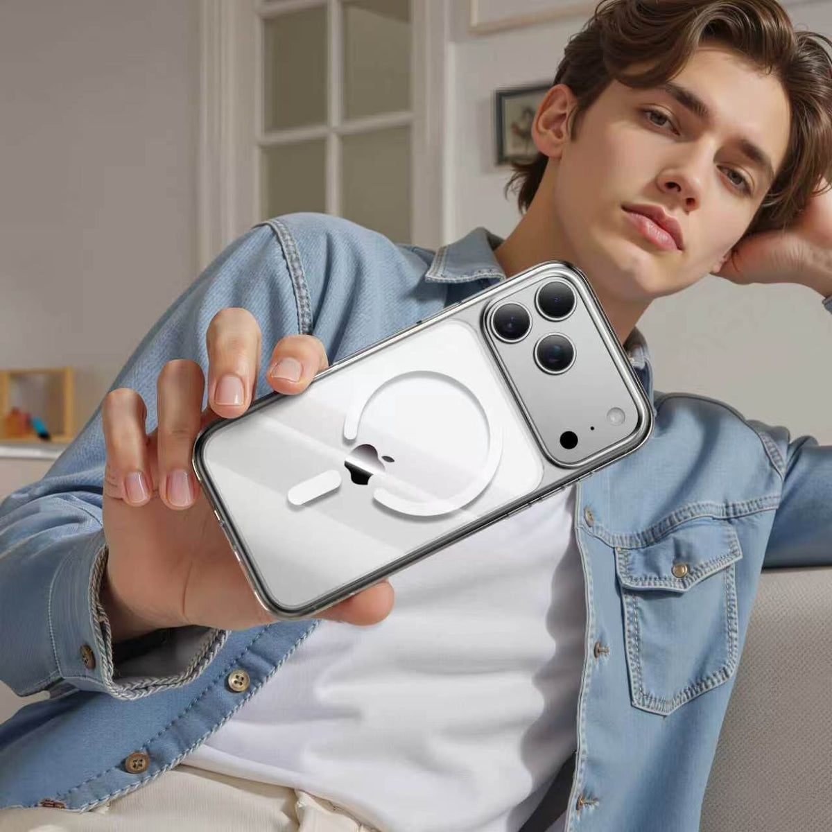 Spacething Minimal MagSafe Case for iPhone 18 Pro Max - Clear