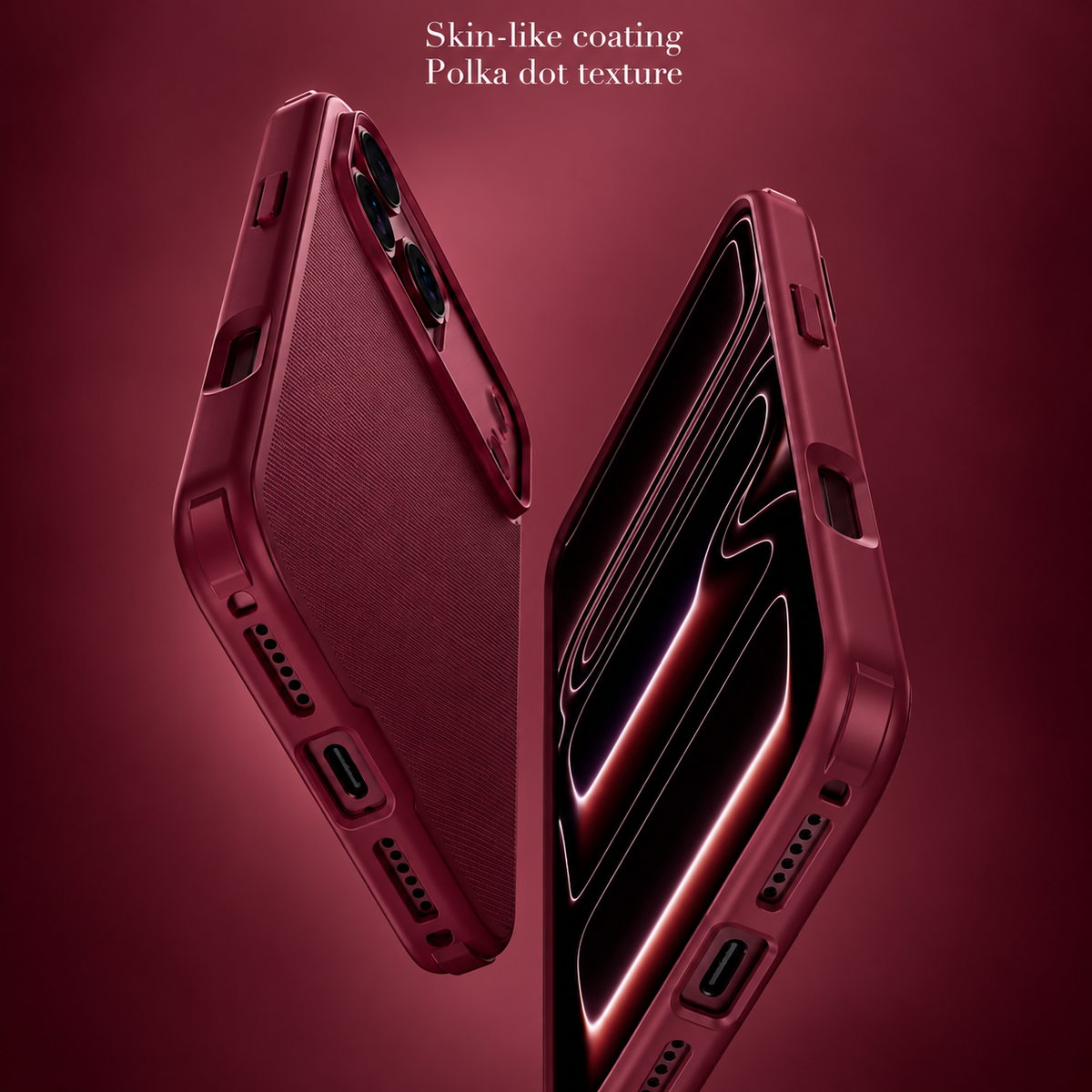 Spacething Snapmag MagSafe Case for iPhone 18 Pro Max - Dark Cherry