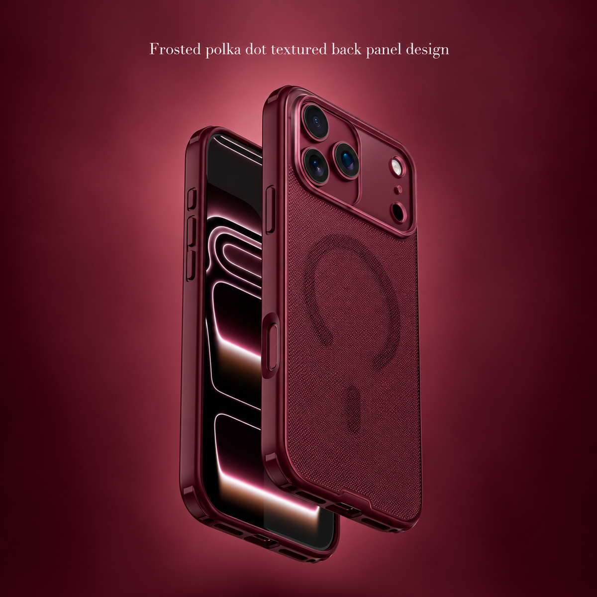 Spacething Snapmag MagSafe Case for iPhone 18 Pro Max - Dark Cherry
