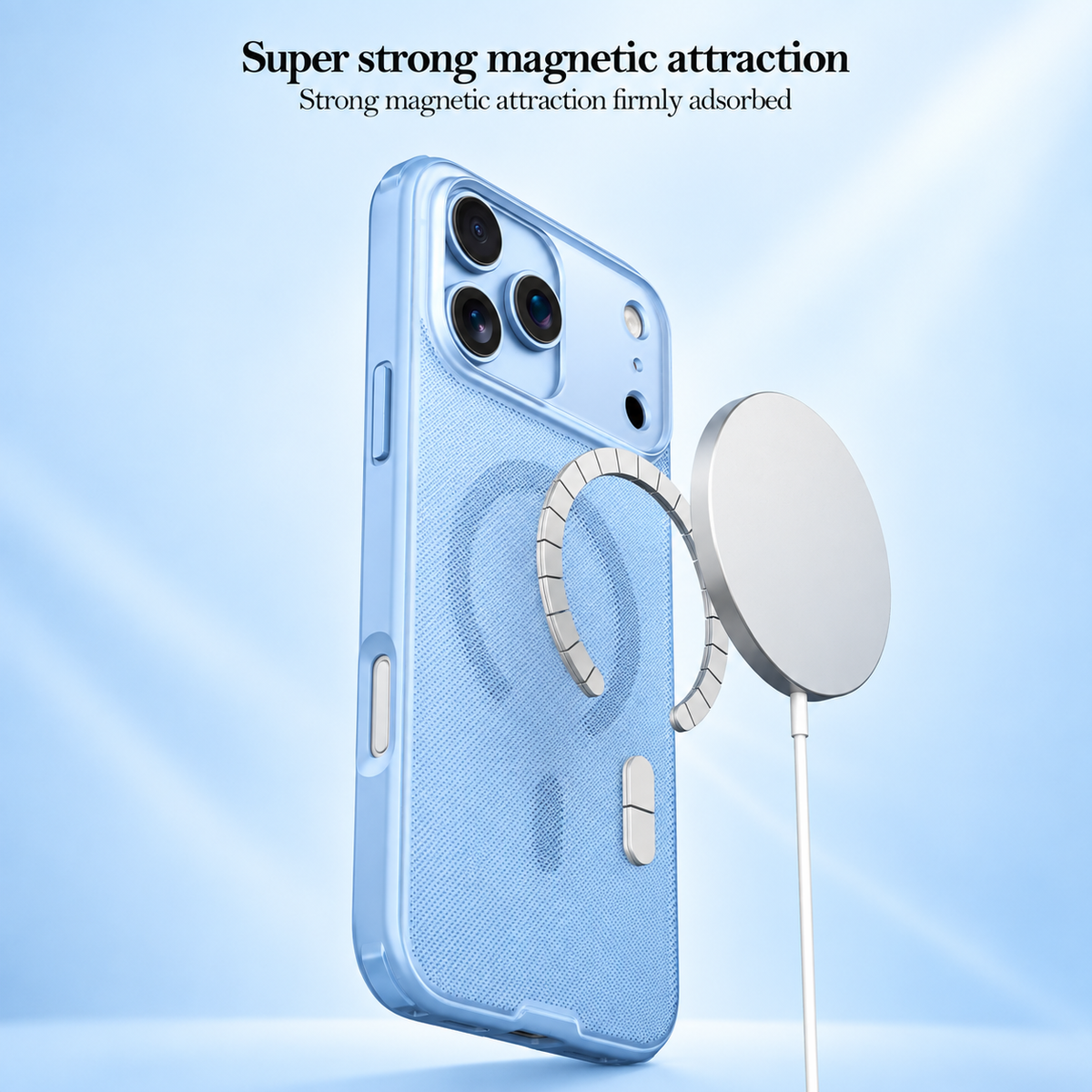 Spacething Snapmag MagSafe Case for iPhone 18 Pro Max - Light Blue