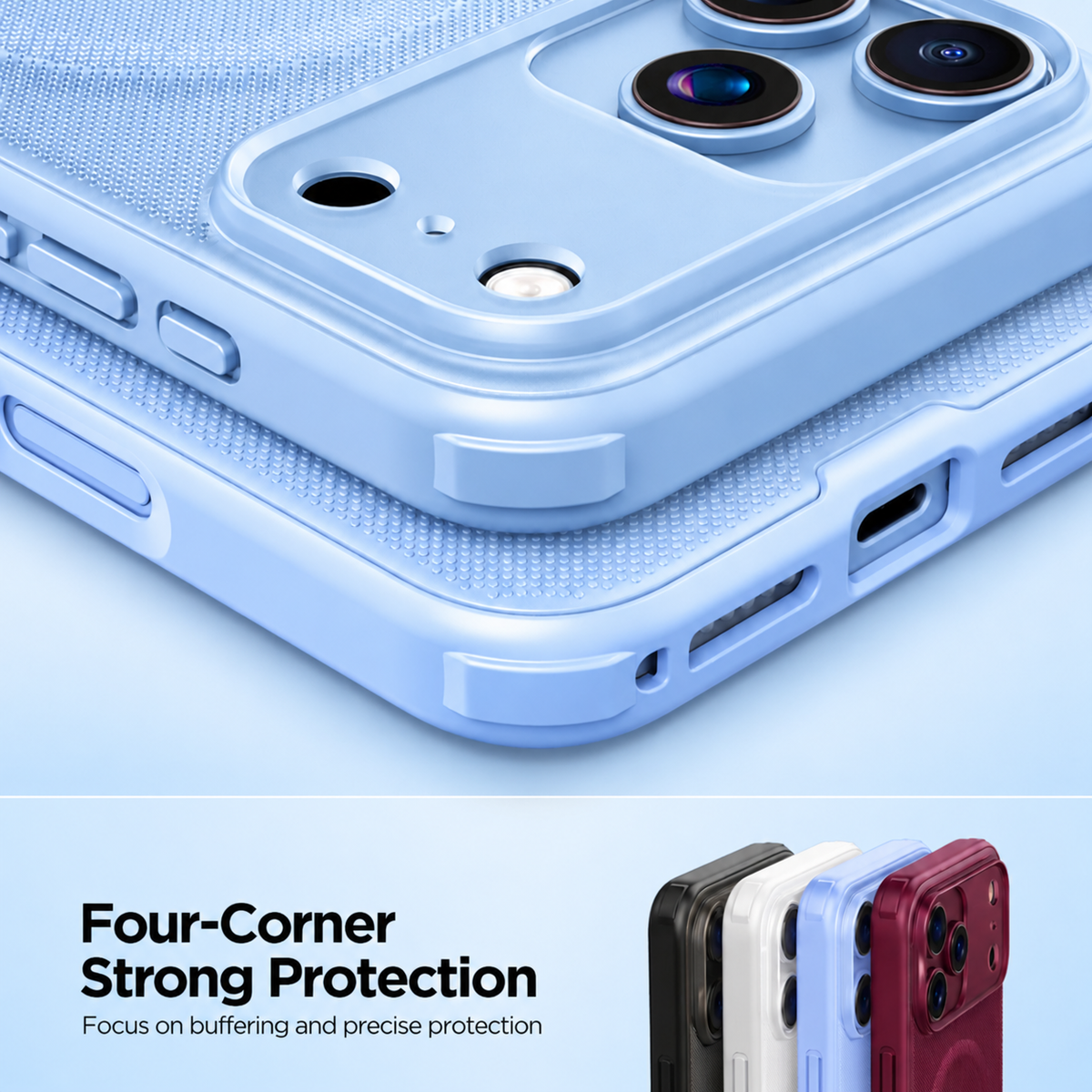 Spacething Snapmag MagSafe Case for iPhone 18 Pro Max - Light Blue