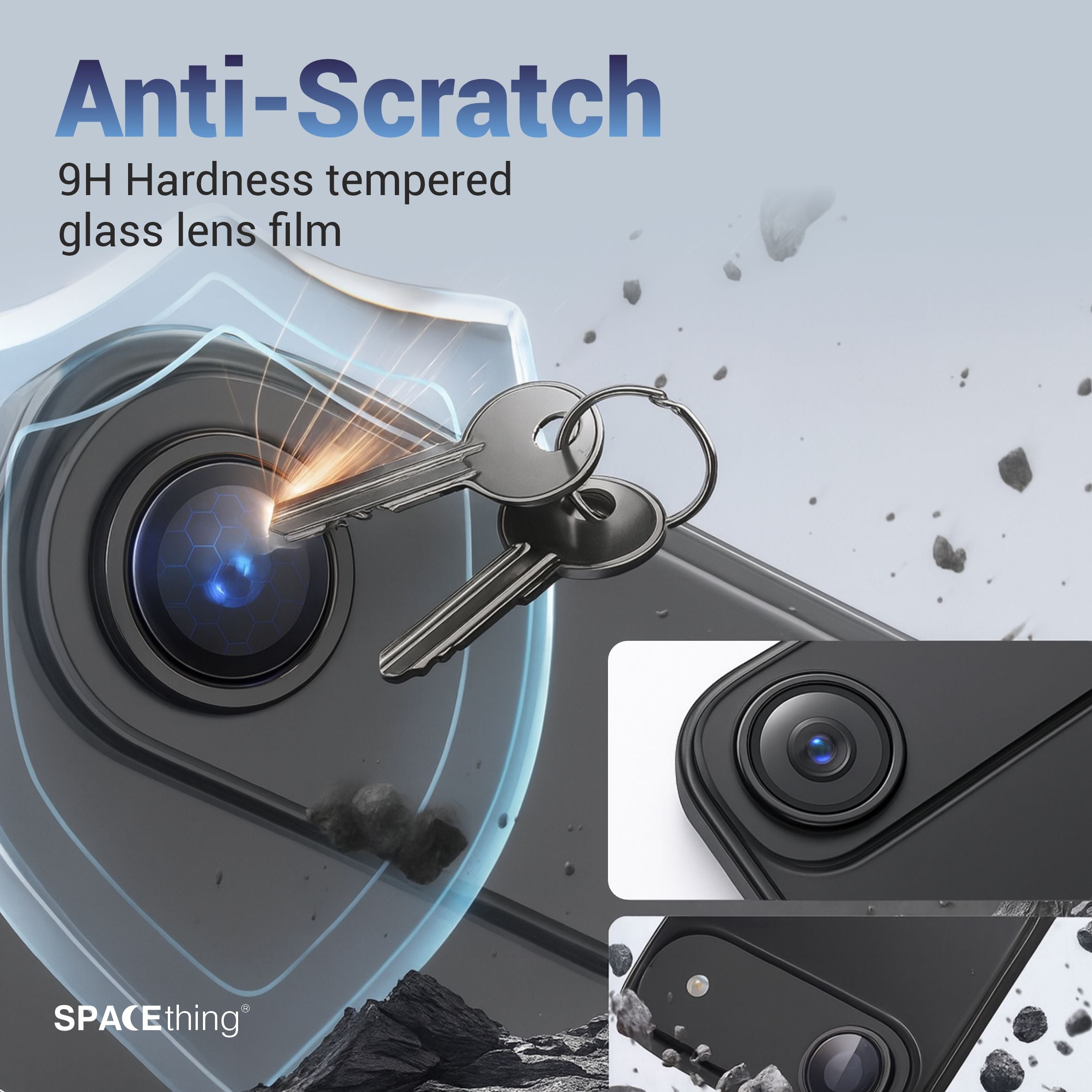 Spacething Supreme AR Camera Lens Protector for iPhone 17 – Black