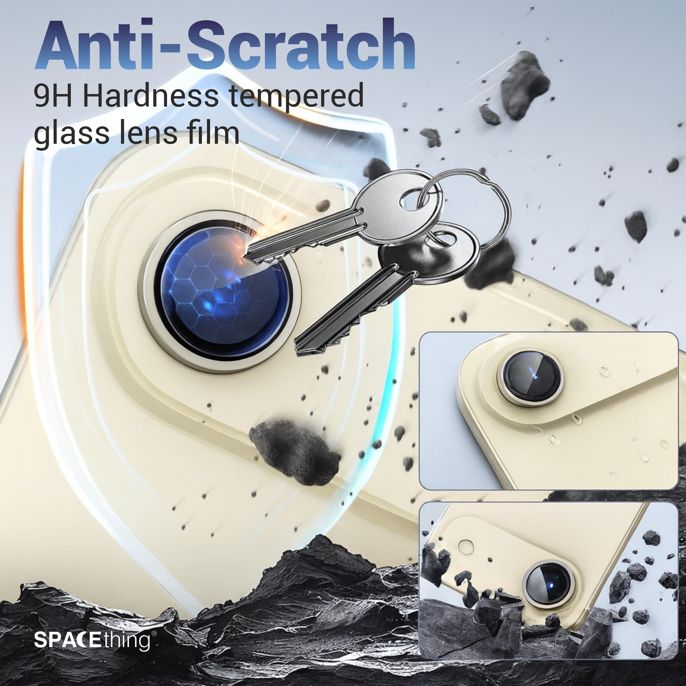 Spacething Supreme AR Camera Lens Protector for iPhone 17 Air - Gold