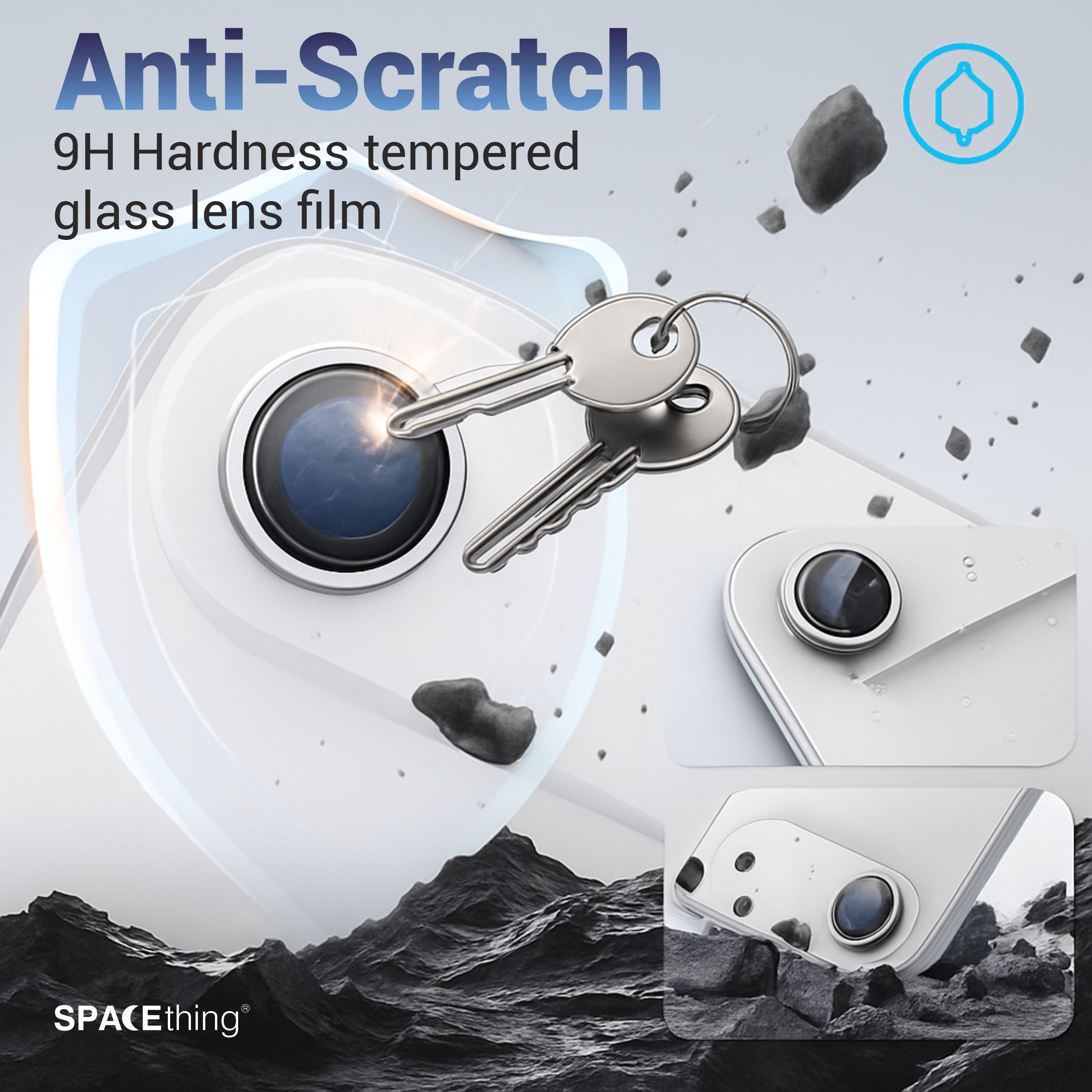 Spacething Supreme AR Camera Lens Protector for iPhone 17 Air - Blue