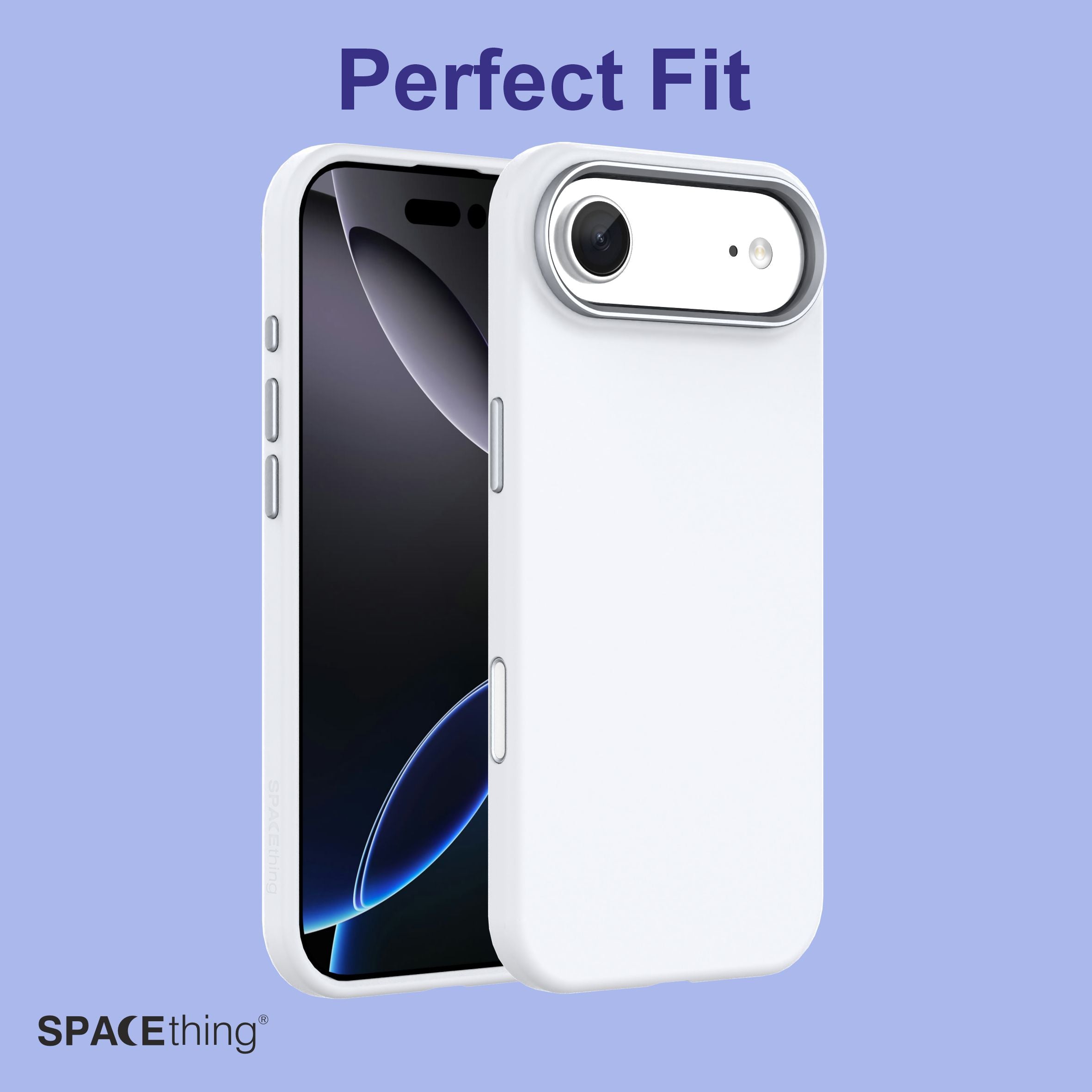 Spacething Smoothie Silicone Case for iPhone 17 Air - White