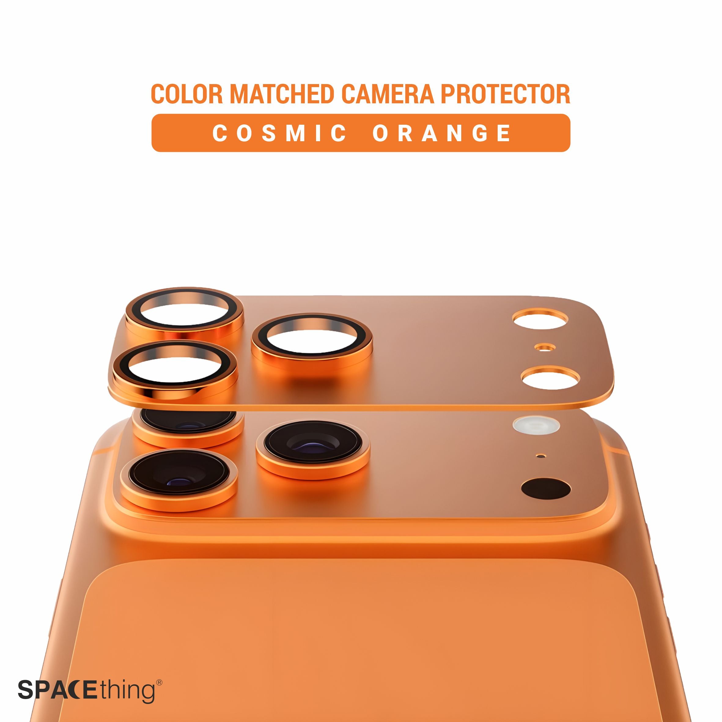 Spacething Titan Metal Scratch Resistant Guard iPhone 17 Pro - Orange