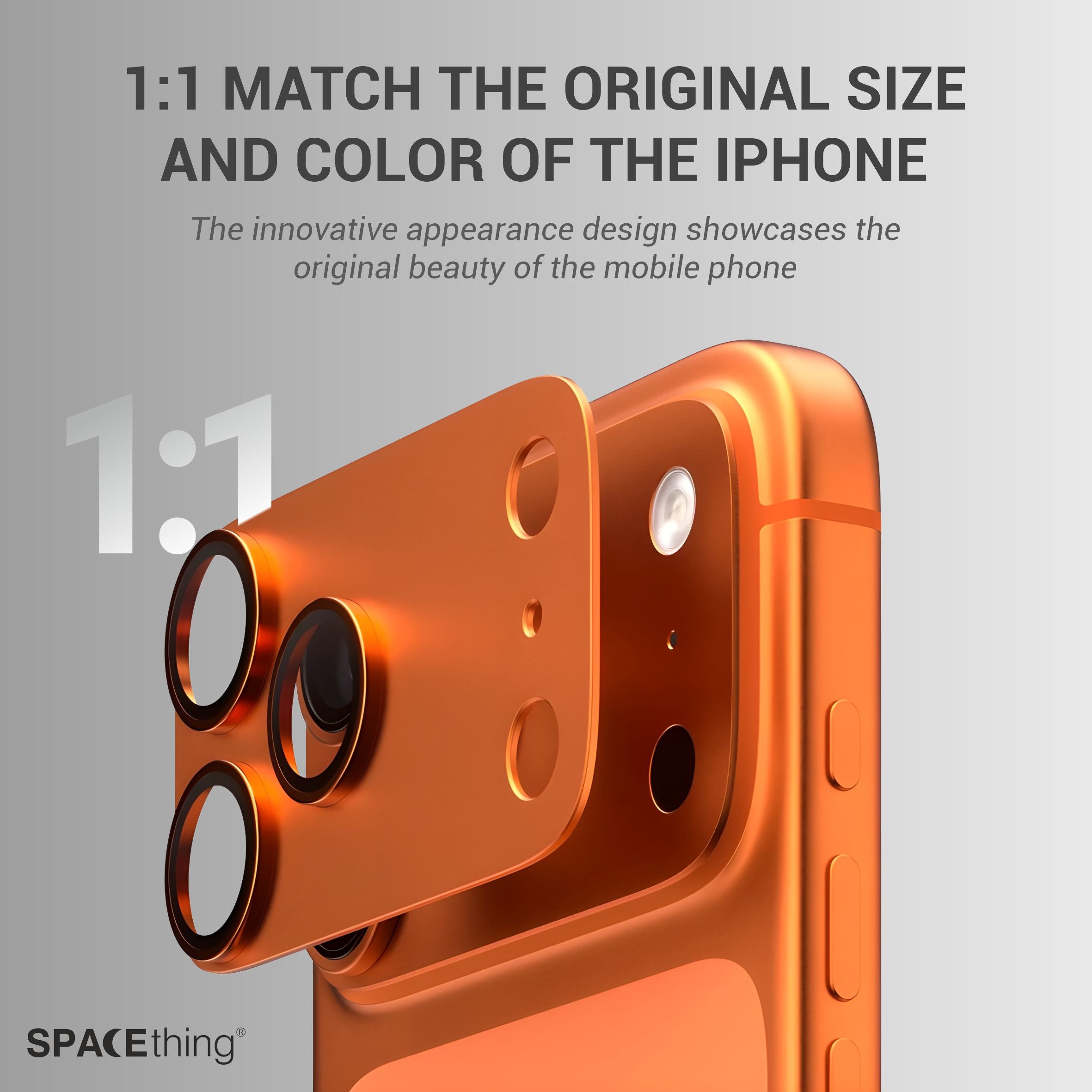 Spacething Titan Metal Scratch Resistant Guard iPhone 17 Pro Max - Orange