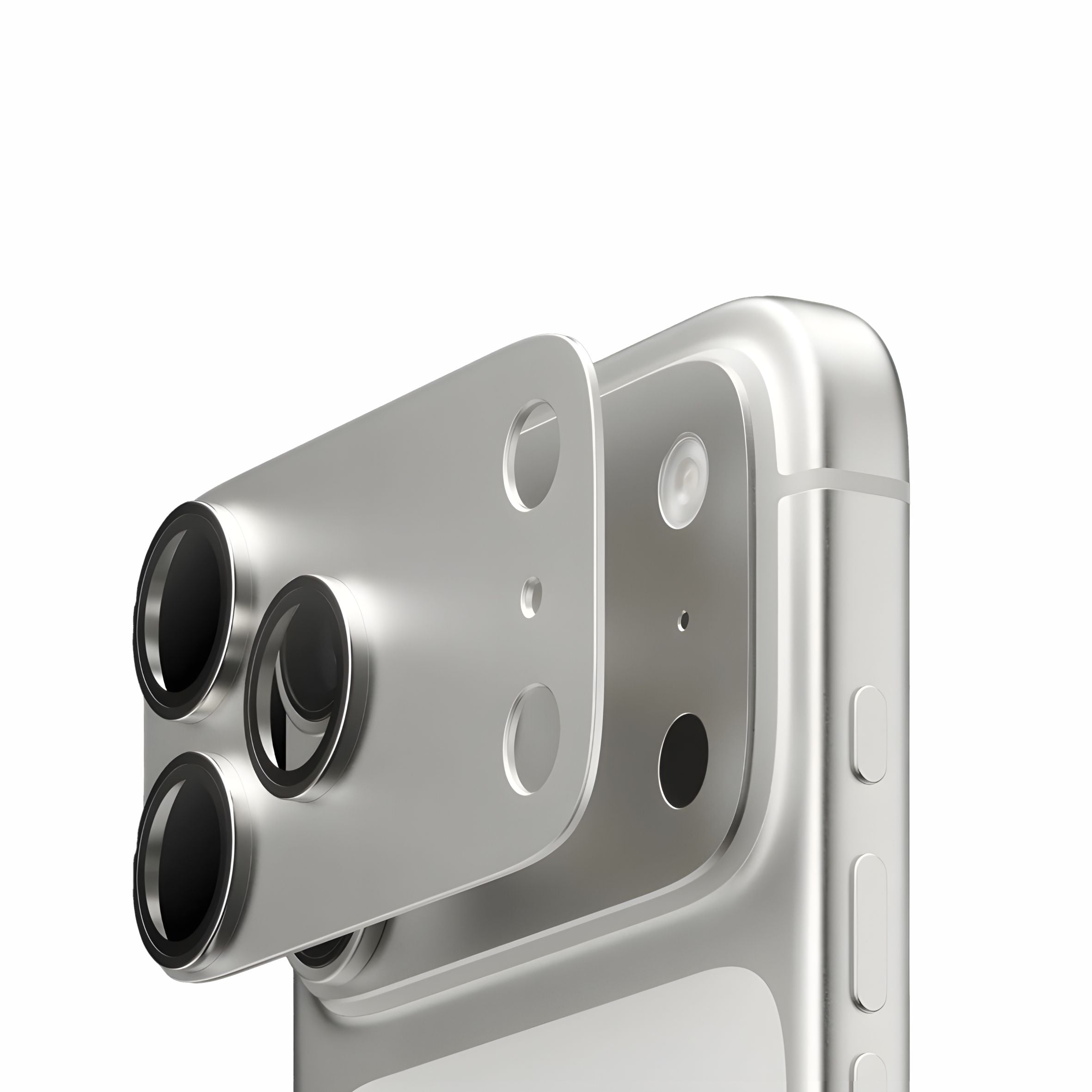 Spacething Titan Metal Scratch Resistant Guard iPhone 17 Pro - Silver