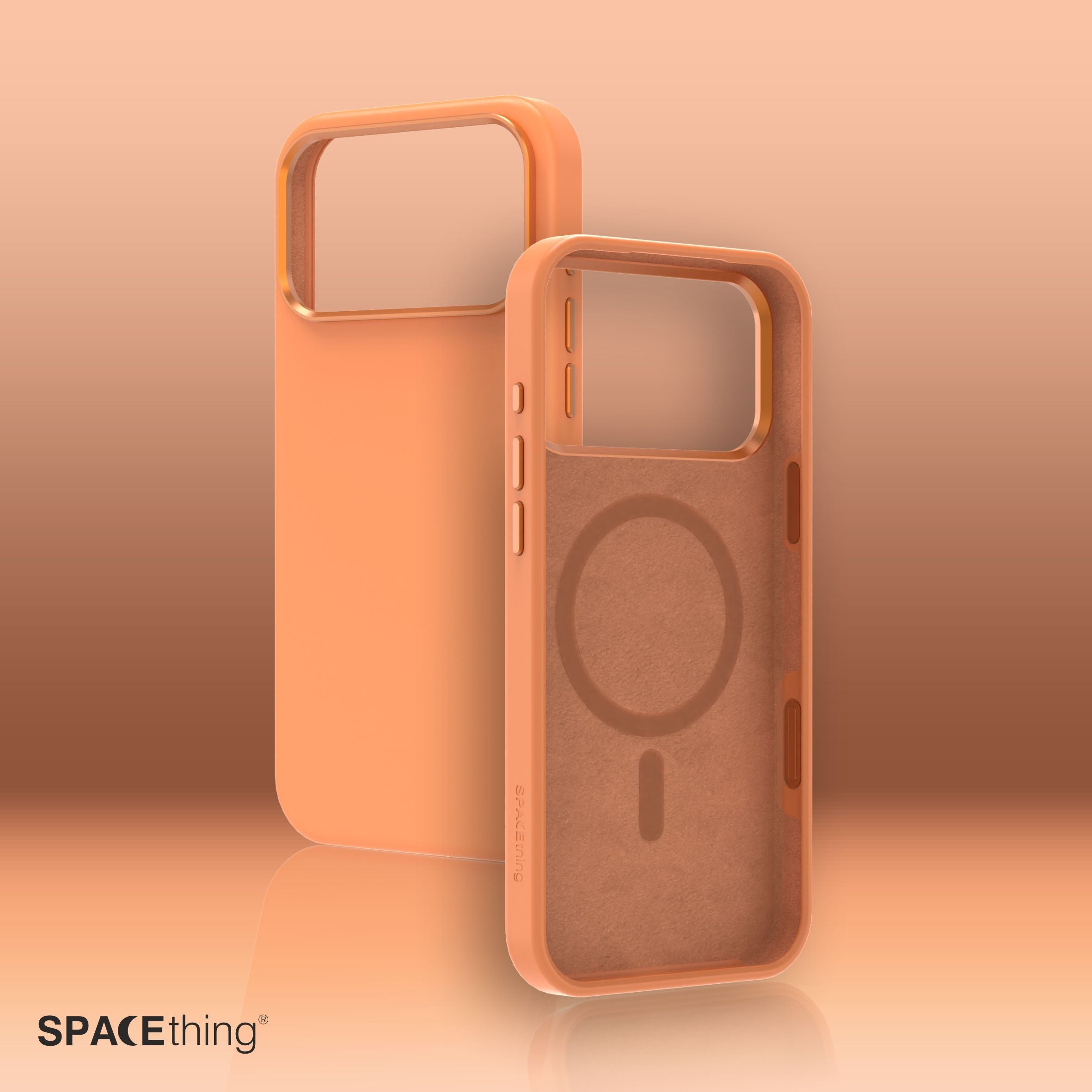 Spacething Smoothie Silicone Case for iPhone 17 Pro Max - Orange