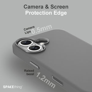 SPACETHING Smoothie Silicone Case for iPhone 17 - Grey