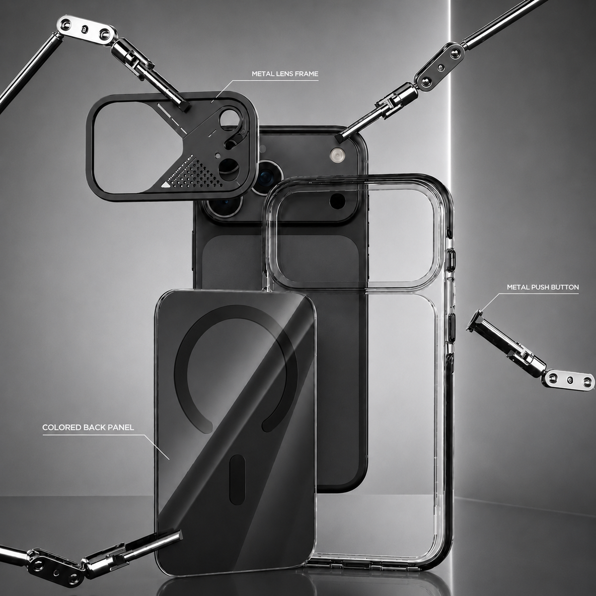 Spacething Defender MagSafe Case for iPhone 18 Pro Max - Black