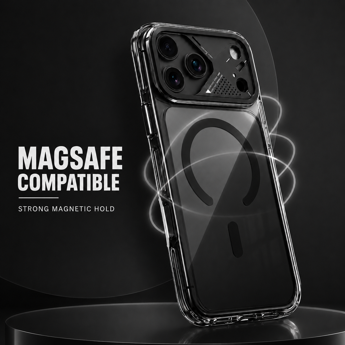 Spacething Defender MagSafe Case for iPhone 18 Pro Max - Black