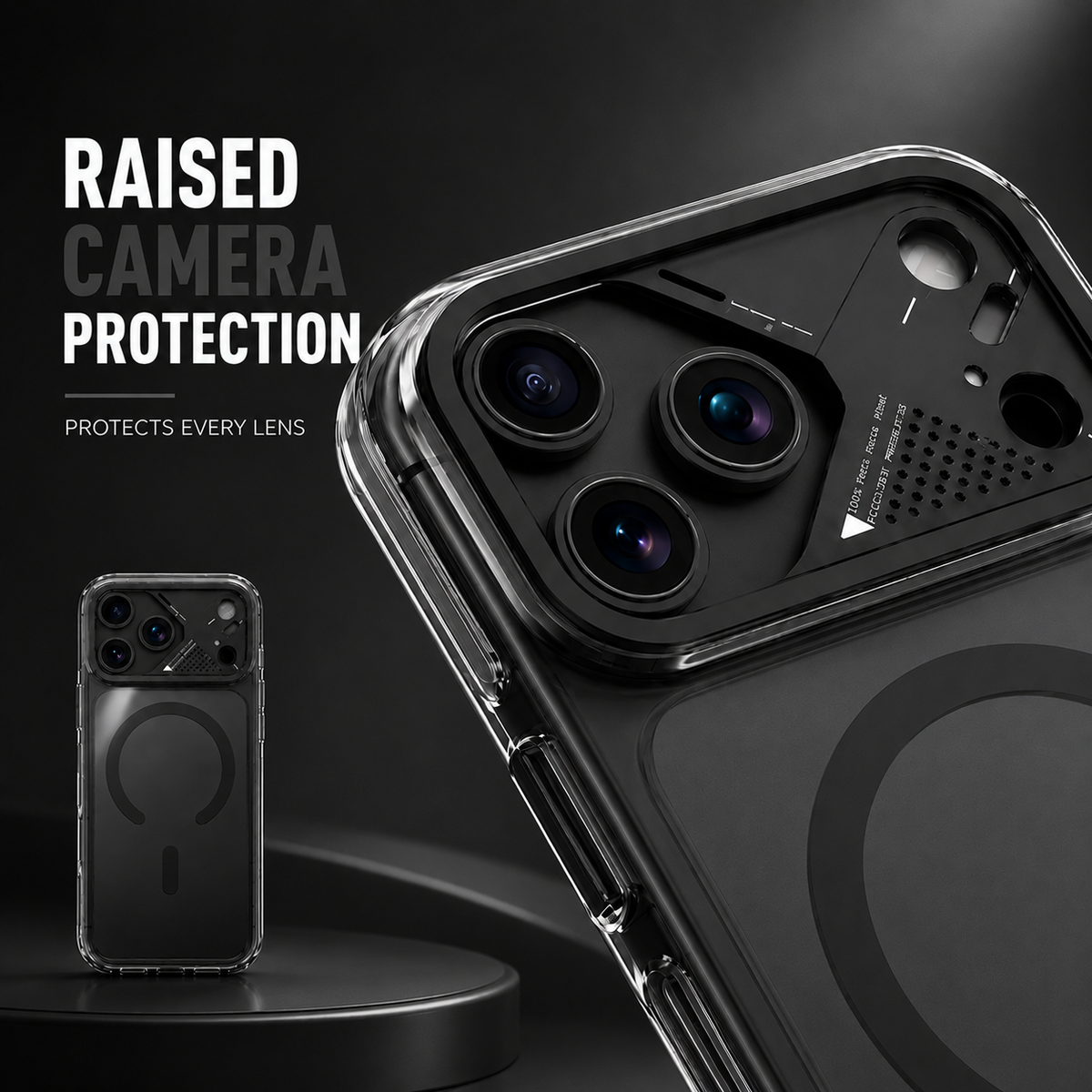 Spacething Defender MagSafe Case for iPhone 18 Pro Max - Black
