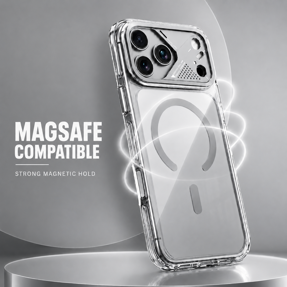 Spacething Defender MagSafe Case for iPhone 18 Pro  - Clear