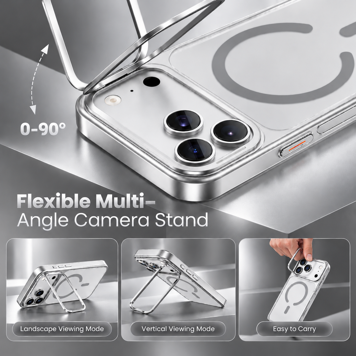 Spacething Helix MagSafe Case for iPhone 18 Pro - Clear