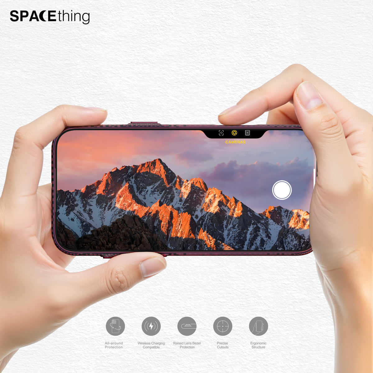 Spacething Kevlar Case for iPhone 18 Pro Max - Wine