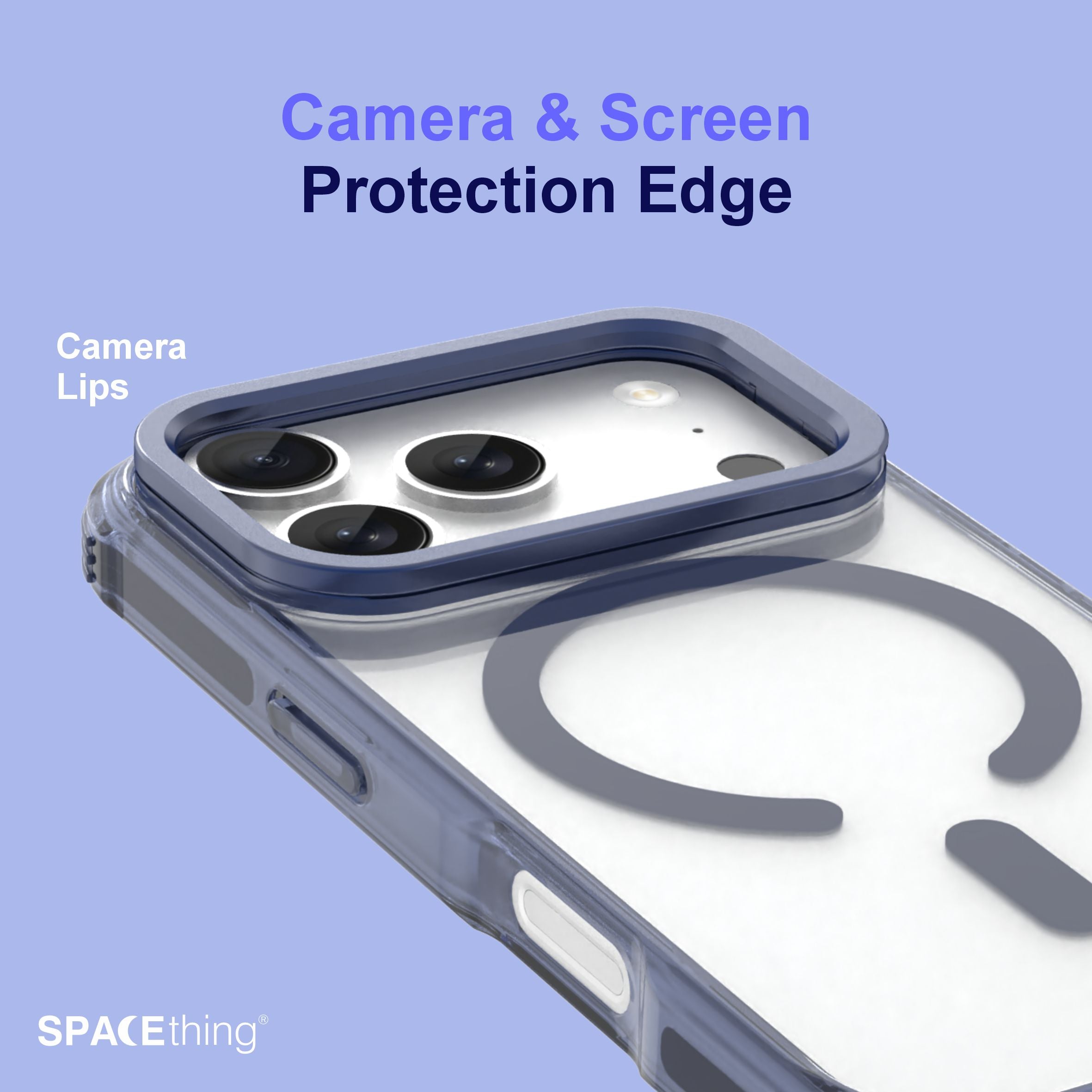Spacething Helix Stand Case for iPhone 17 Pro Max - Blue