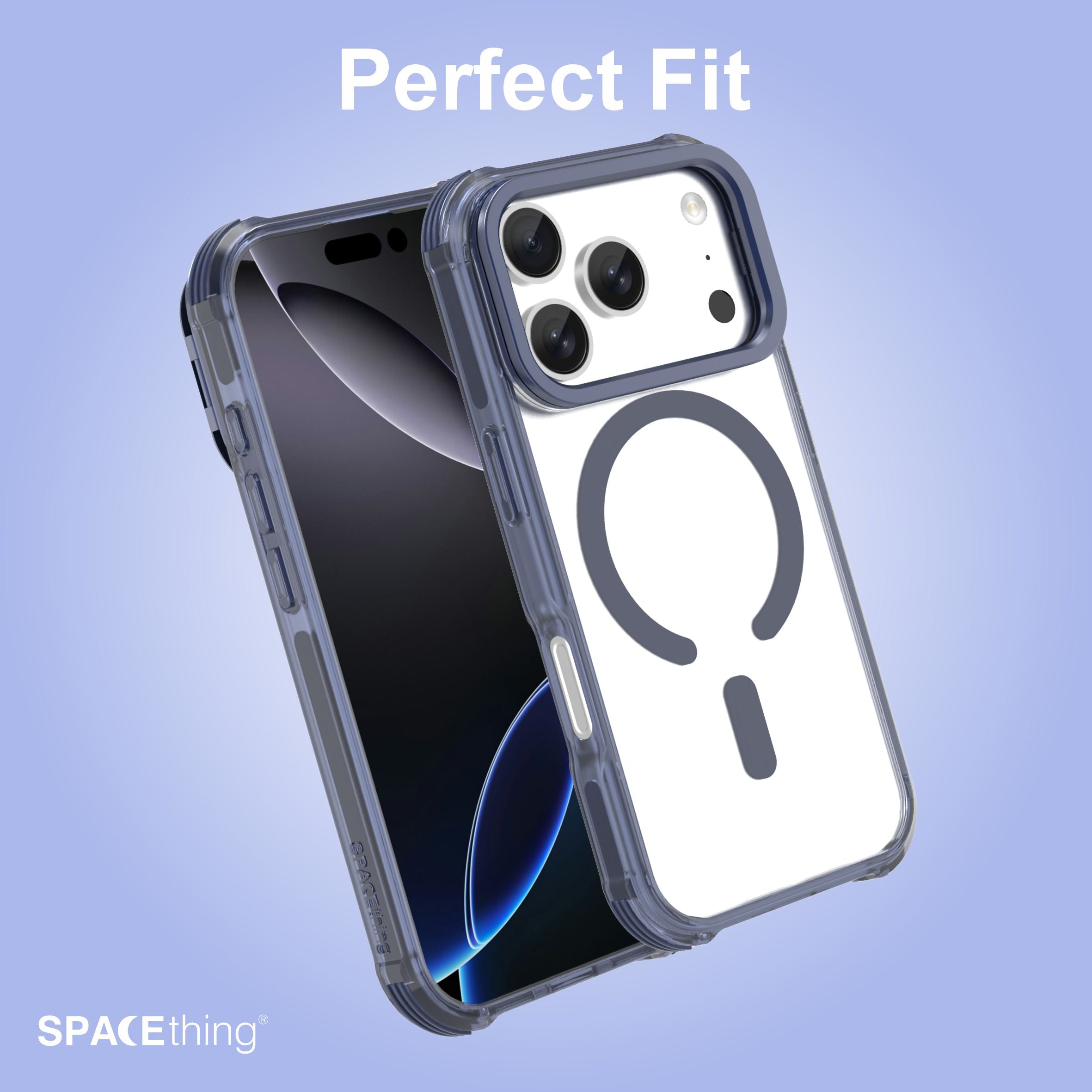 Spacething Helix Stand Case for iPhone 17 Pro Max - Blue