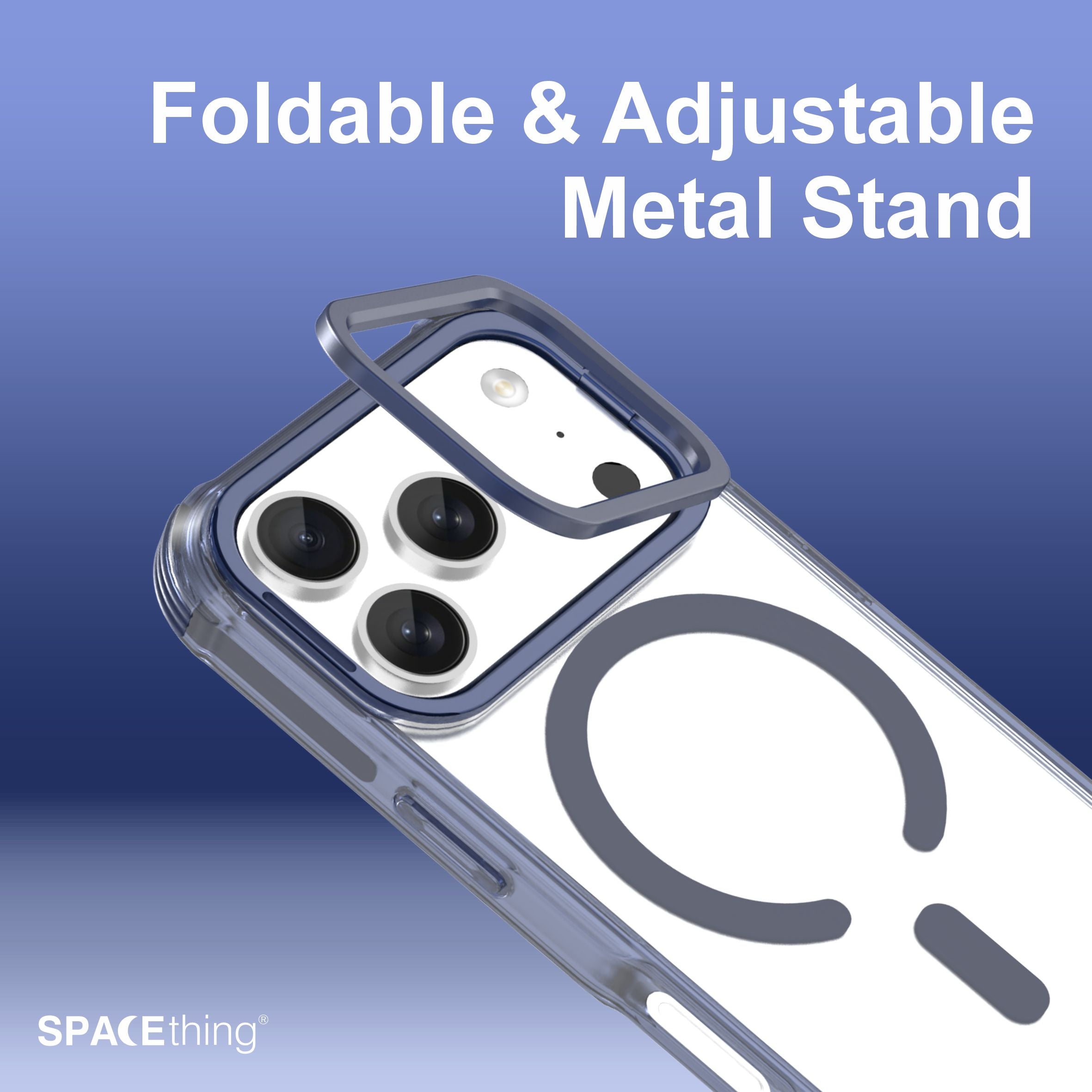 Spacething iPhone 17 Pro Helix Stand Case – Blue